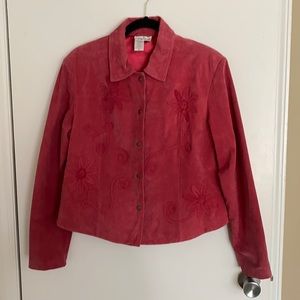 Pretty COLDWATER CREEK leather jacket!